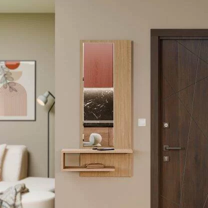 Τουαλέτα με καθρέφτη κρεμαστρή, 6002 LINE, αριστερό, 45χ15χ120εκ., All4home